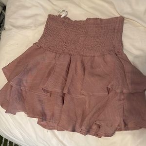 Purple flowy skirt